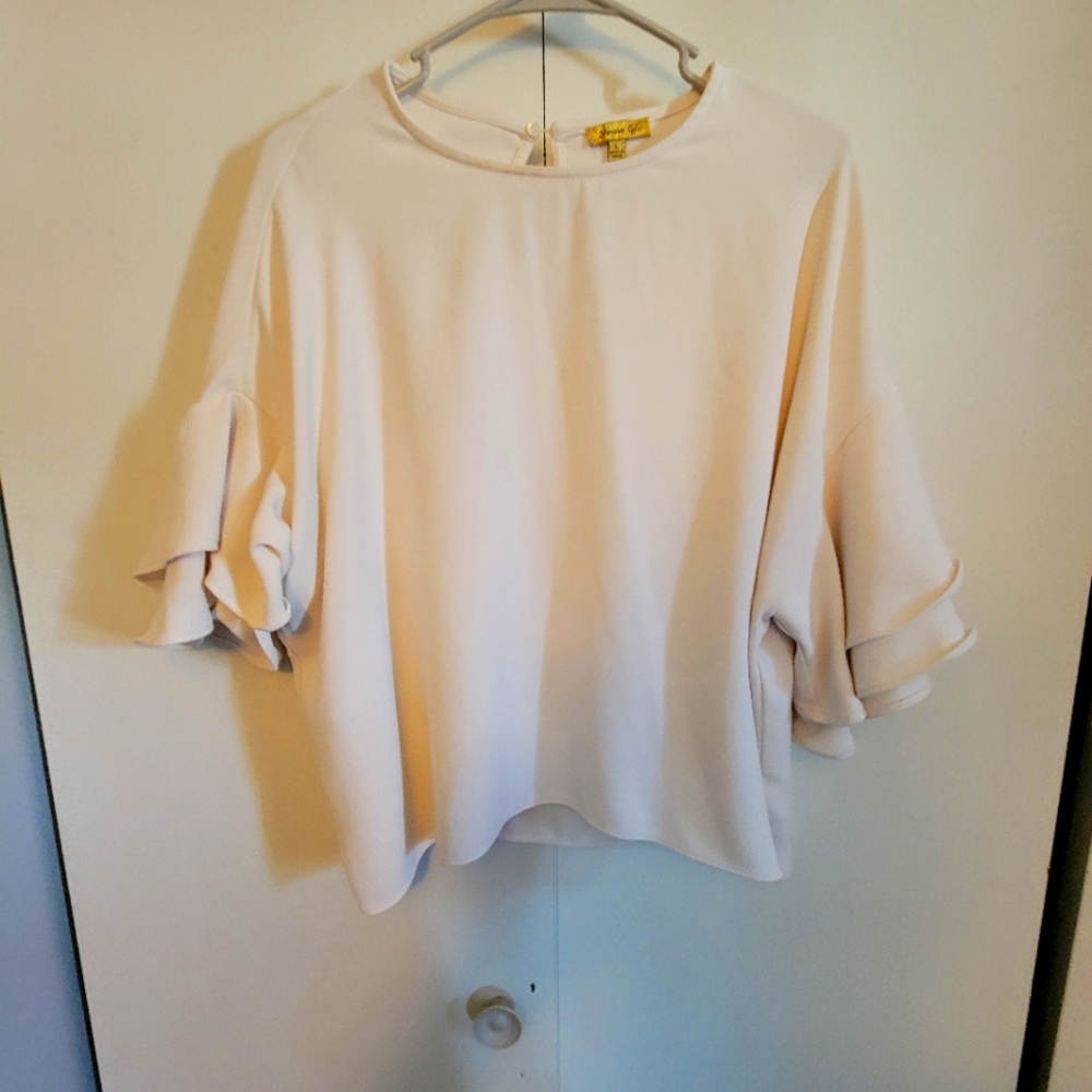 Shinestar Gold off white blouse